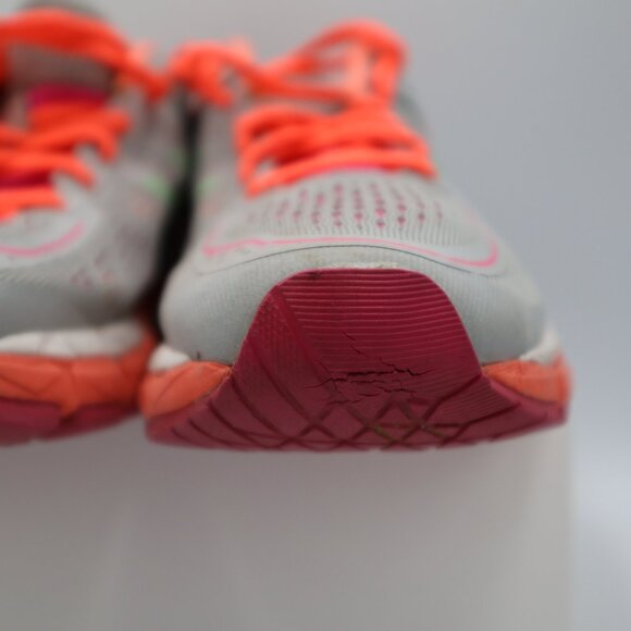 Asics Gel-Kayano 22 Women's Size 7.5 Running Shoes Orange Gray Green - Picture 10 of 12